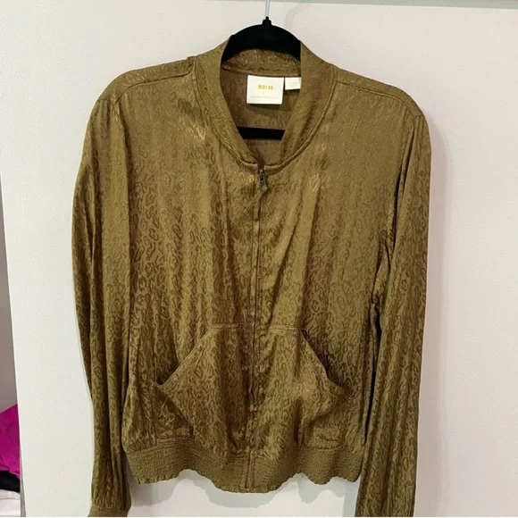 Maeve by Anthropologie Olive Bomber Jacket - Picture 5 of 7